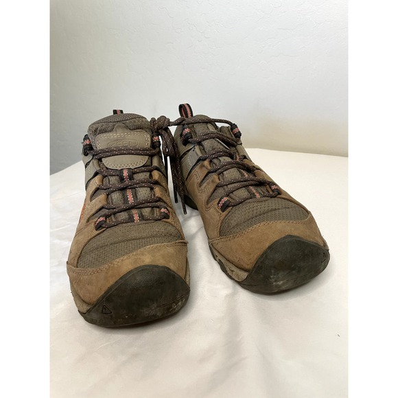 Keen Womens Hiking Boots Size 9.5 Brown and Black Mid Steens Outdoor Walking - Picture 6 of 11